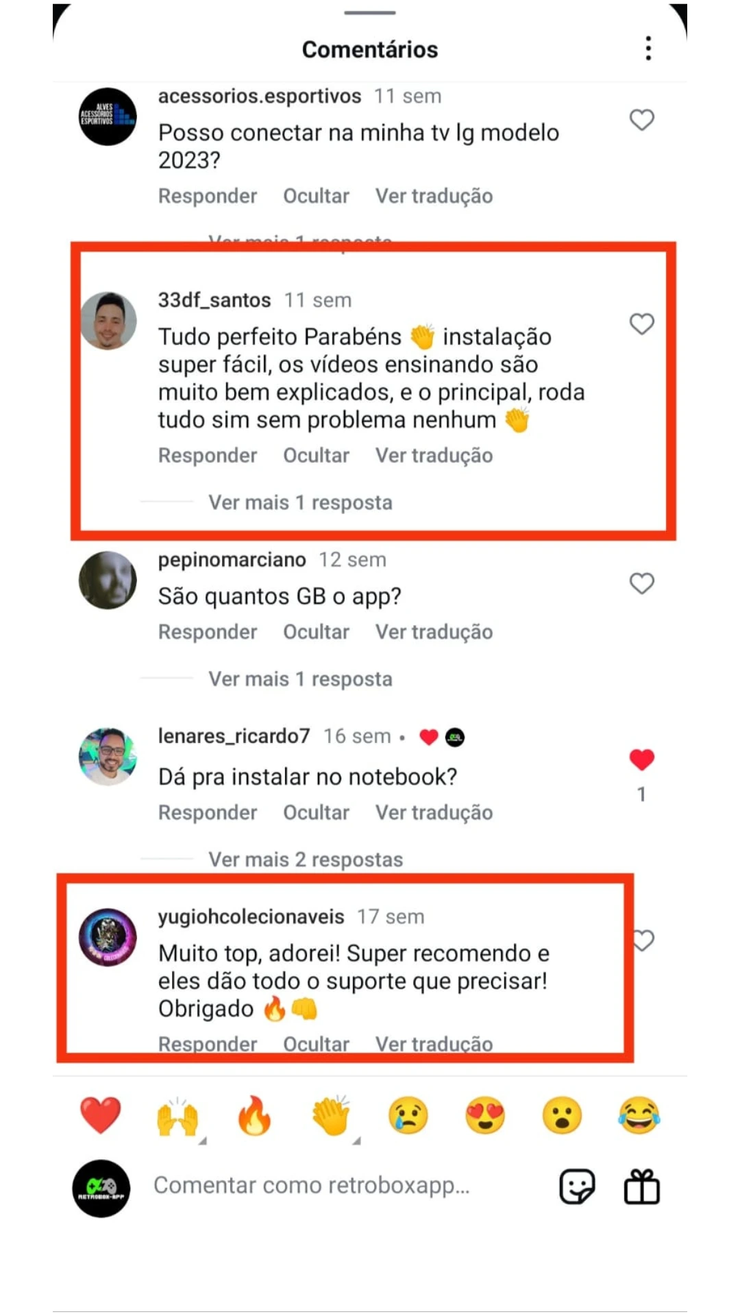 Comentário: instalação fácil e roda tudo